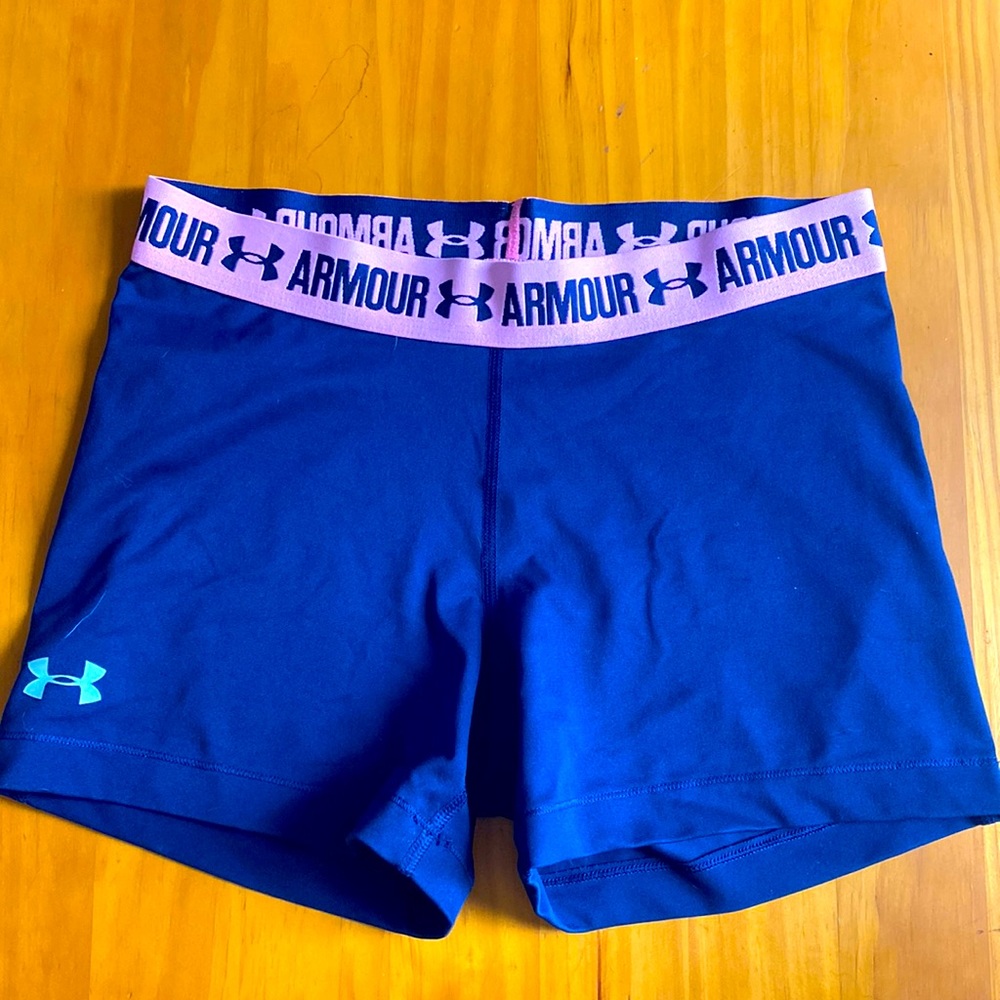 Under Armour navy bike shorts